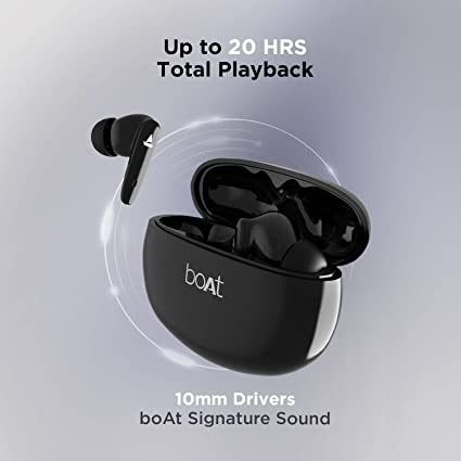 The boat 441 truly wireless earphones comes with ip67 online rating which makes it